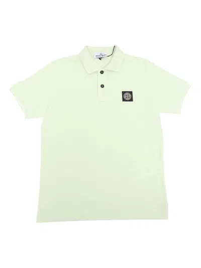 Stone Island Kids' Polo Shirt In Burgundy