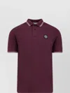 Stone Island Polo Shirt Cotton Short Sleeve In Brown