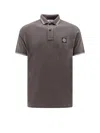 Stone Island Polo Shirt In Grey