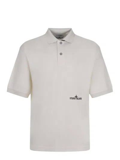 Stone Island Polo  In Off White