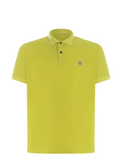 Stone Island Polo Shirt  In Yellow