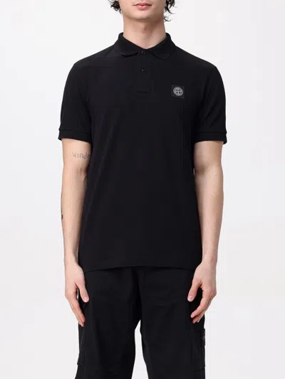 STONE ISLAND POLO SHIRT STONE ISLAND MEN COLOR BLACK,424690002