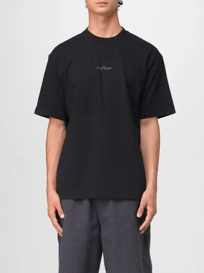STONE ISLAND T-SHIRT STONE ISLAND MEN COLOR BLACK,H16846002