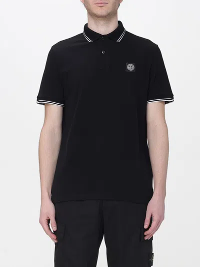STONE ISLAND STONE ISLAND POLO SHIRT MEN COLOR BLACK,441997002