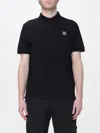 Stone Island Mens Black Brand-patch Regular-fit Stretch-cotton Polo Shirt Xl In Black