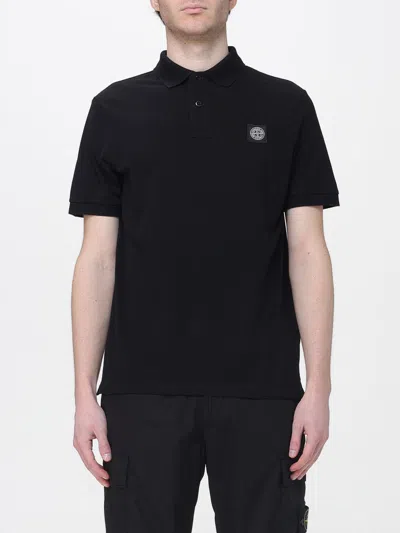 STONE ISLAND STONE ISLAND POLO SHIRT MEN COLOR BLACK,441998002