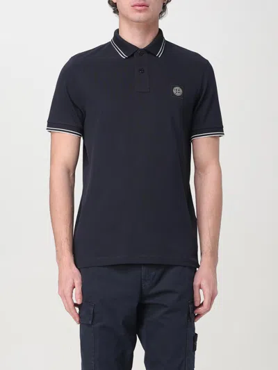 STONE ISLAND POLO SHIRT STONE ISLAND MEN COLOR BLUE,424689009