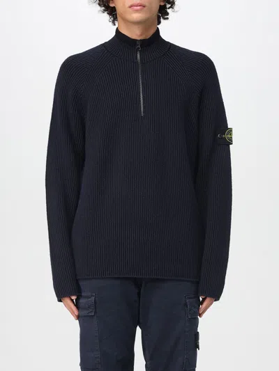 Stone Island Polo Shirt  Men Color Blue In Black
