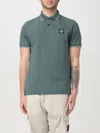 Stone Island Short Sleeve Cotton Polo Shirt In Green