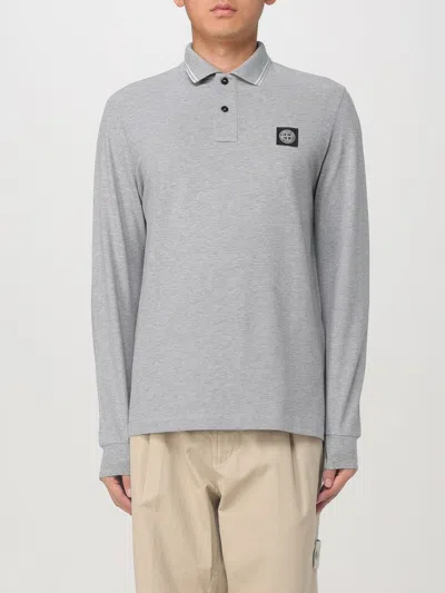 Stone Island Polo Shirt  Men Color Grey In Grau