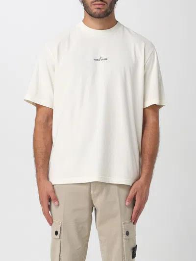 Stone Island Polo Shirt  Men Color Ivory In White