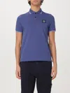 Stone Island Polo Shirt  Men Color Lavander In Navy