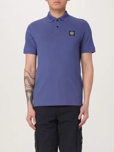 STONE ISLAND POLO SHIRT STONE ISLAND MEN COLOR NAVY,424690045