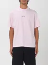 Stone Island Men Short Sleeve T-shirt In Pink