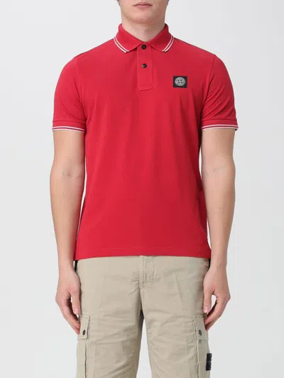 Stone Island Polo Shirt  Men Colour Red