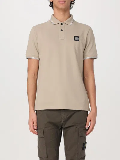 Stone Island Polo Shirt  Men Color Sand In Sand