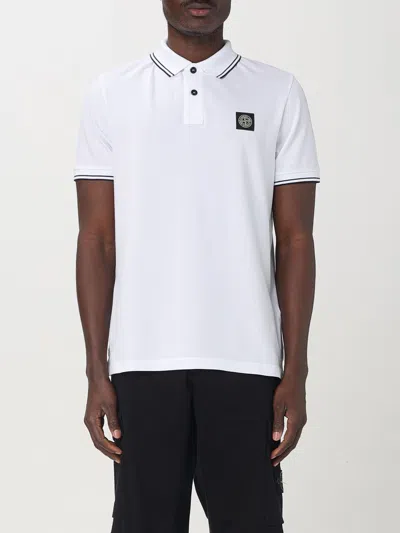 STONE ISLAND POLO SHIRT STONE ISLAND MEN COLOR WHITE,424689001