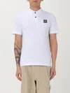 Stone Island Polo Shirt  Men Color White In Weiss