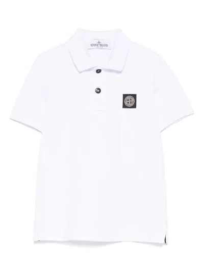 Stone Island Polo Shirt In White