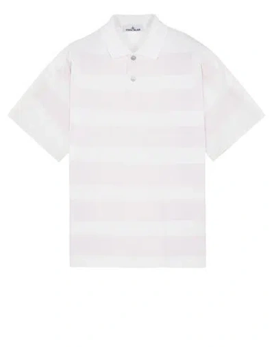 Stone Island Polo Blanc Coton