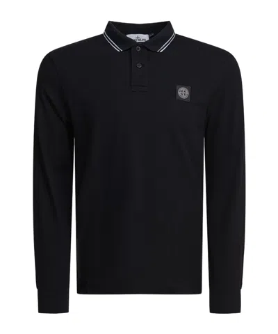 Stone Island Polo Shirts In Black