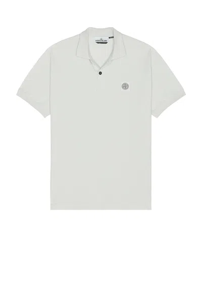 Stone Island Polo In Sky Blue