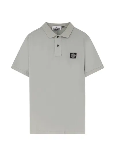 Stone Island Polo Slim Fit In Black