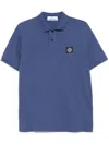 Stone Island Men's Slim Fit Stretch Cotton Polo Shirt In Blue
