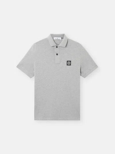 Stone Island Polo Ss In Grey