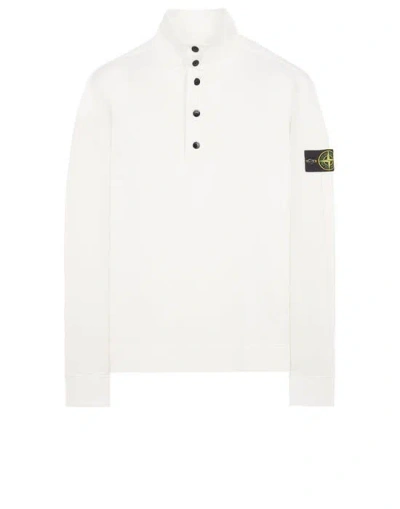 Stone Island Polo Sweatshirt In White