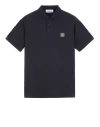 Stone Island Polo T-shirt In Blue