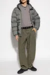 Stone Island 4100040 Seamless Tunnel Nylon Down-tc Hooded Jacket In Gray