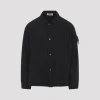 Stone Island Jacket Arm Patch Collared Design Front Pockets In Multi