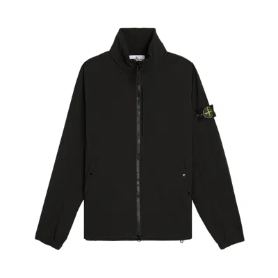 Pre-owned Stone Island Polyester Stretch Canvas Jacket 'black' | Men's Size M