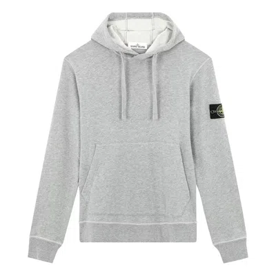 STONE ISLAND STONE ISLAND POPOVER HOODIE 'MELANGE GREY'
