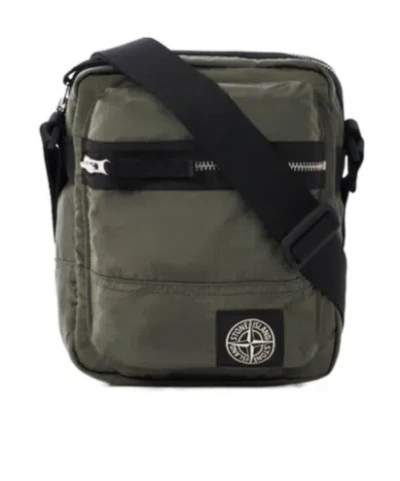 Stone Island Pouch Bag With Front Pocket And Ripstop Lining