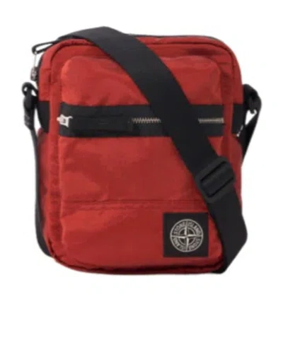 Stone Island Pouch Bag With Front Pocket And Ripstop Lining