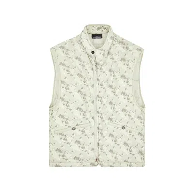 STONE ISLAND PRINTED BRUSHED GILET