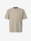 Stone Island Printed Cotton T-shirt In Brown