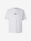 Stone Island Logo-print Organic Cotton-jersey T-shirt In White