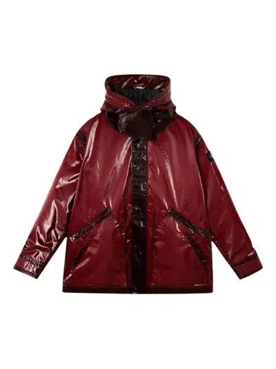 STONE ISLAND PRISMATIC-EFFECT HOODED COAT