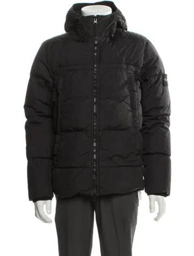Pre-owned Stone Island Puffer Coat In Black