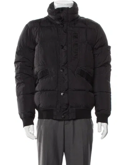 Pre-owned Stone Island Puffer Coat In Black