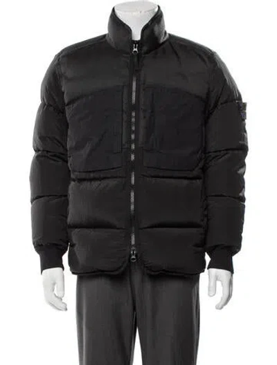 Pre-owned Stone Island Puffer Coat In Black