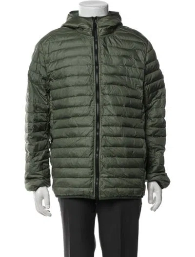Pre-owned Stone Island Puffer Coat In Green