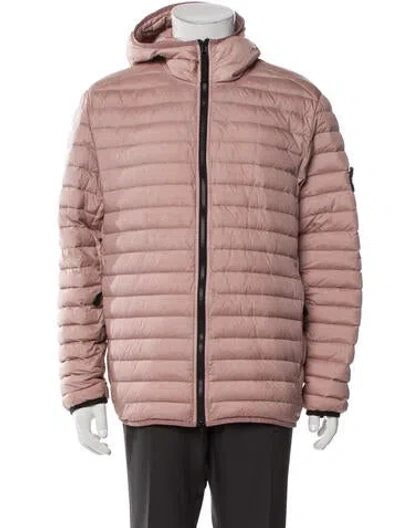 Pre-owned Stone Island Puffer Coat In Pink