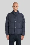 Stone Island Down Jacket In Lightweight Recycled Nylon Reps Jackets Blue In Blue