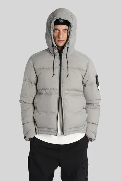 Stone Island Puffer In Grey Polyamide In Gray