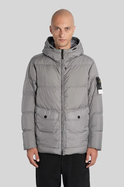 STONE ISLAND PUFFER IN GREY POLYESTER