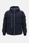 Stone Island Nylon Down Jacket In Blue